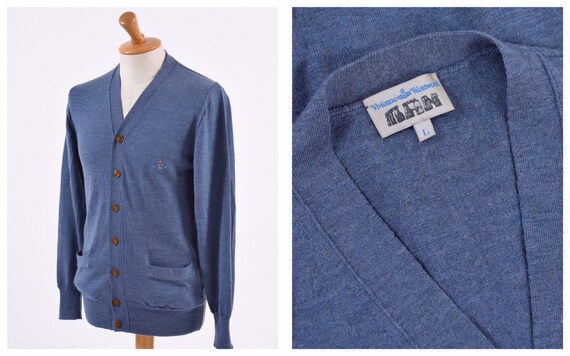 VIVIENNE WESTWOOD vintage 1990s avion blue sweater