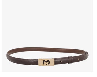 Mila Schön Leather Thin Belt