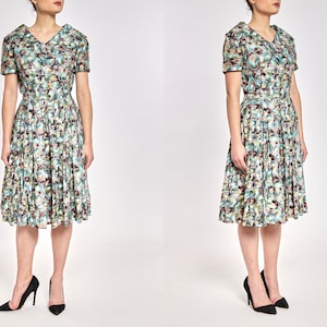 Bubbles pattern dress, 50s, S