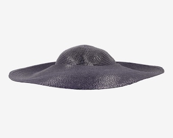 Cappello di paglia vintage a tesa larga