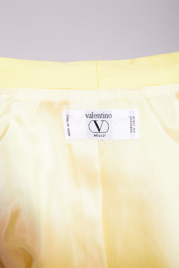 Miss V by Valentino yellow suit 80s