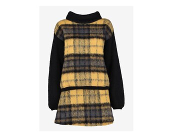 JC de Castelbajac Wool Sweater and Mini Skirt Set