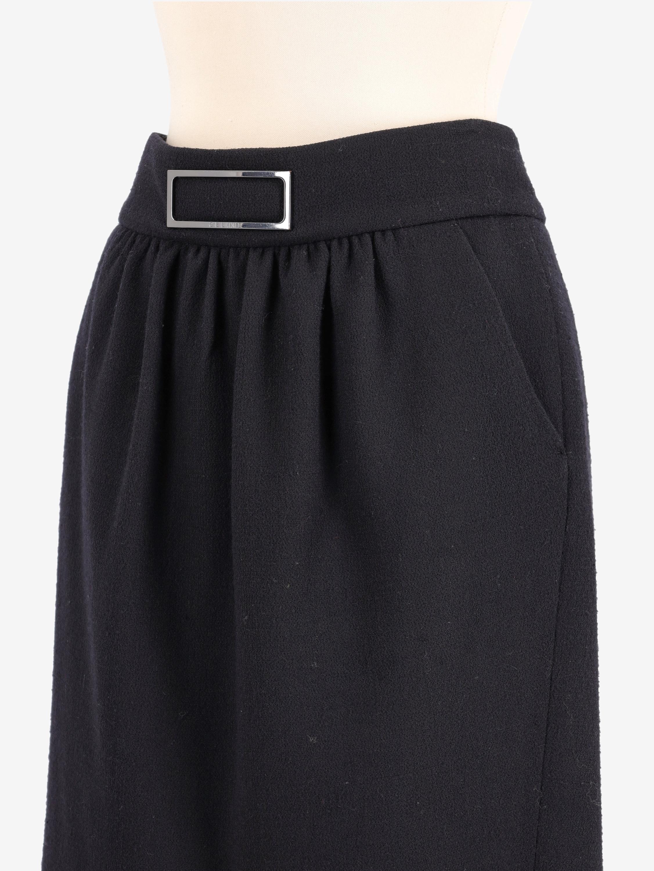 セリーヌ CELINE スカート　ベルト付き セリーヌ ベルト付きスカート - Etsy 日本
