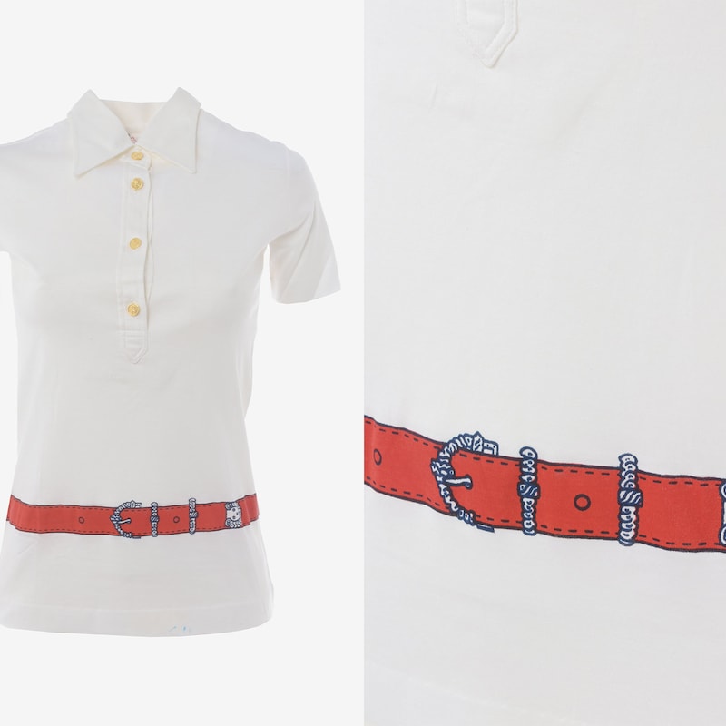 1970s Roberta Di Camerino polo shirt in yellow cotton