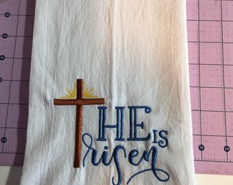 Religious Hand Towel He Is Risen