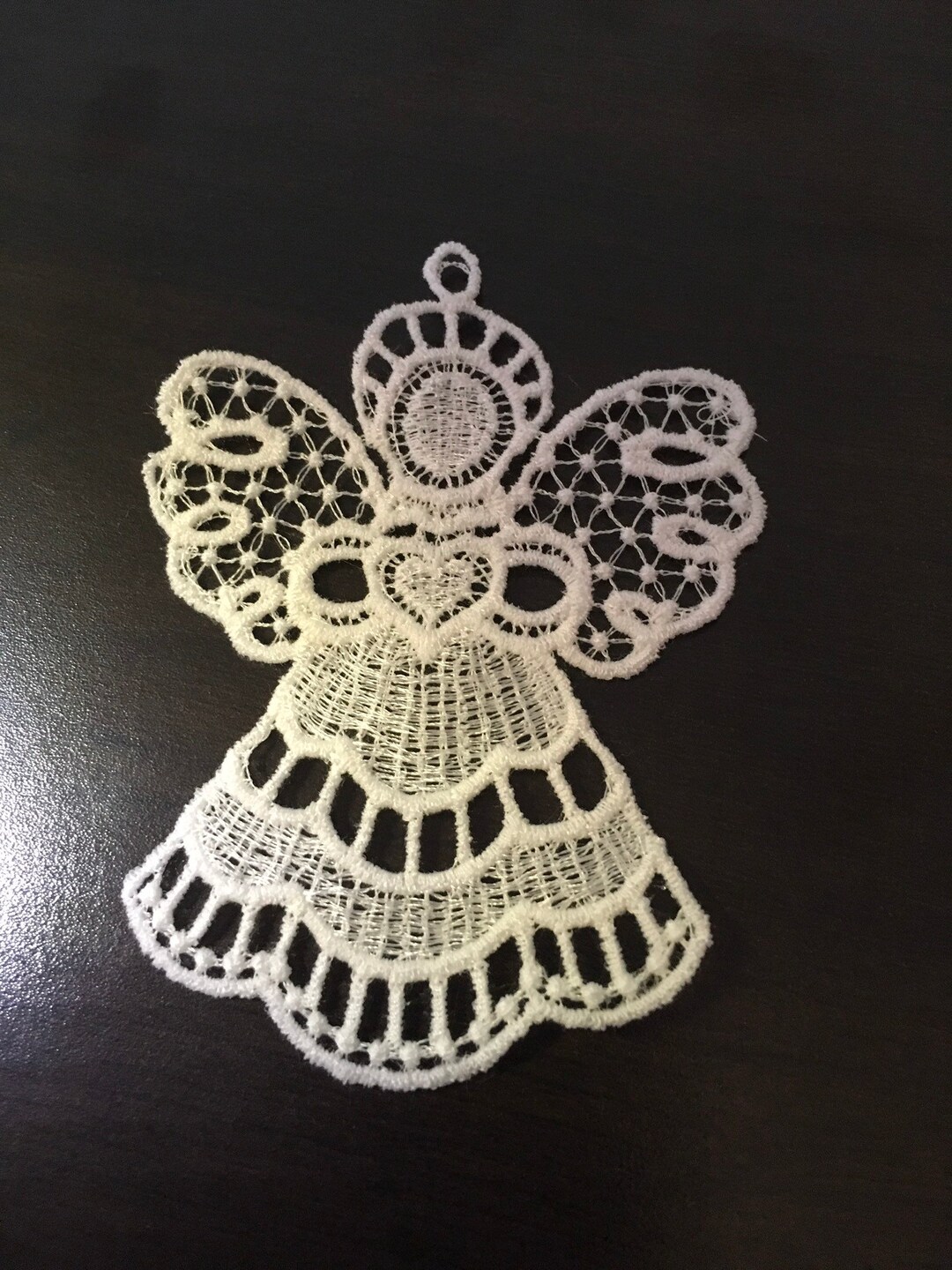 Embroidered Lace Angel Ornament Etsy