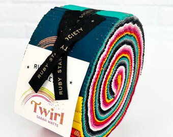 Twirl - Jelly Roll / by Sarah Watts of Ruby Star Society for Moda Fabrics / Quilters Weight Cotton / Modern Quilts