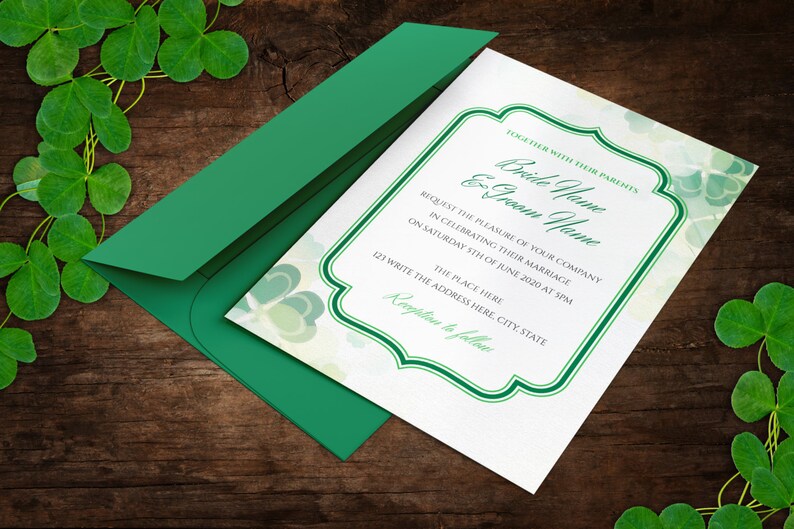 DIY Printable 5x7 Wedding Invitation Template Wedding Etsy