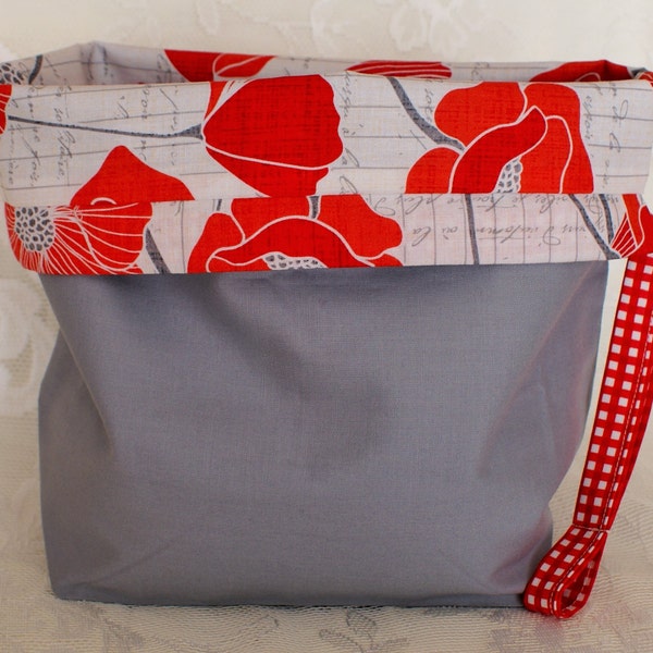 Medium Project Bag with Fabric Drawstring