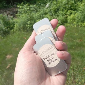 Solid Patchouli perfume - handcrafted and natural