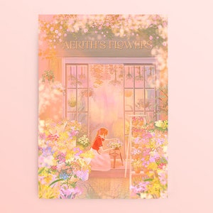 ファイナルファンタジー7 ポストカード: エアリスの花屋