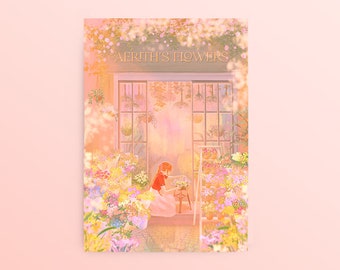 Final Fantasy 7 Postcard: Aerith's Flower Shop