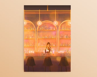 Final Fantasy 7 Postcard: Tifa's Seventh Heaven