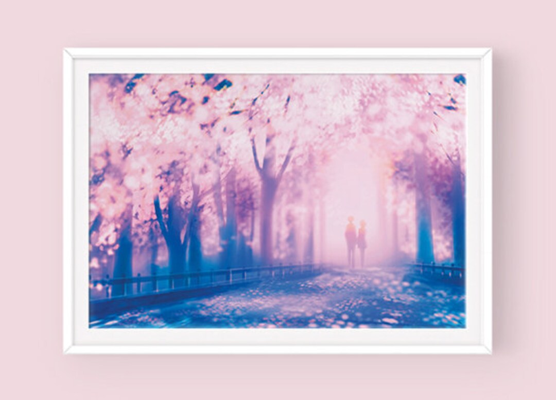 Anime Cherry Blossom Poster: Nostalgia - Etsy Australia