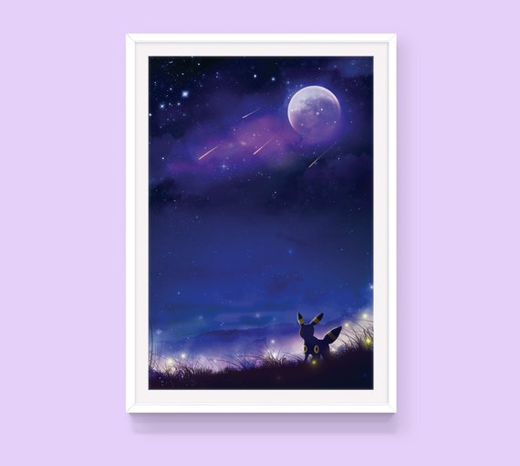 ブラッキー　ポスター ポケモンポスター: ブラッキー - Etsy 日本