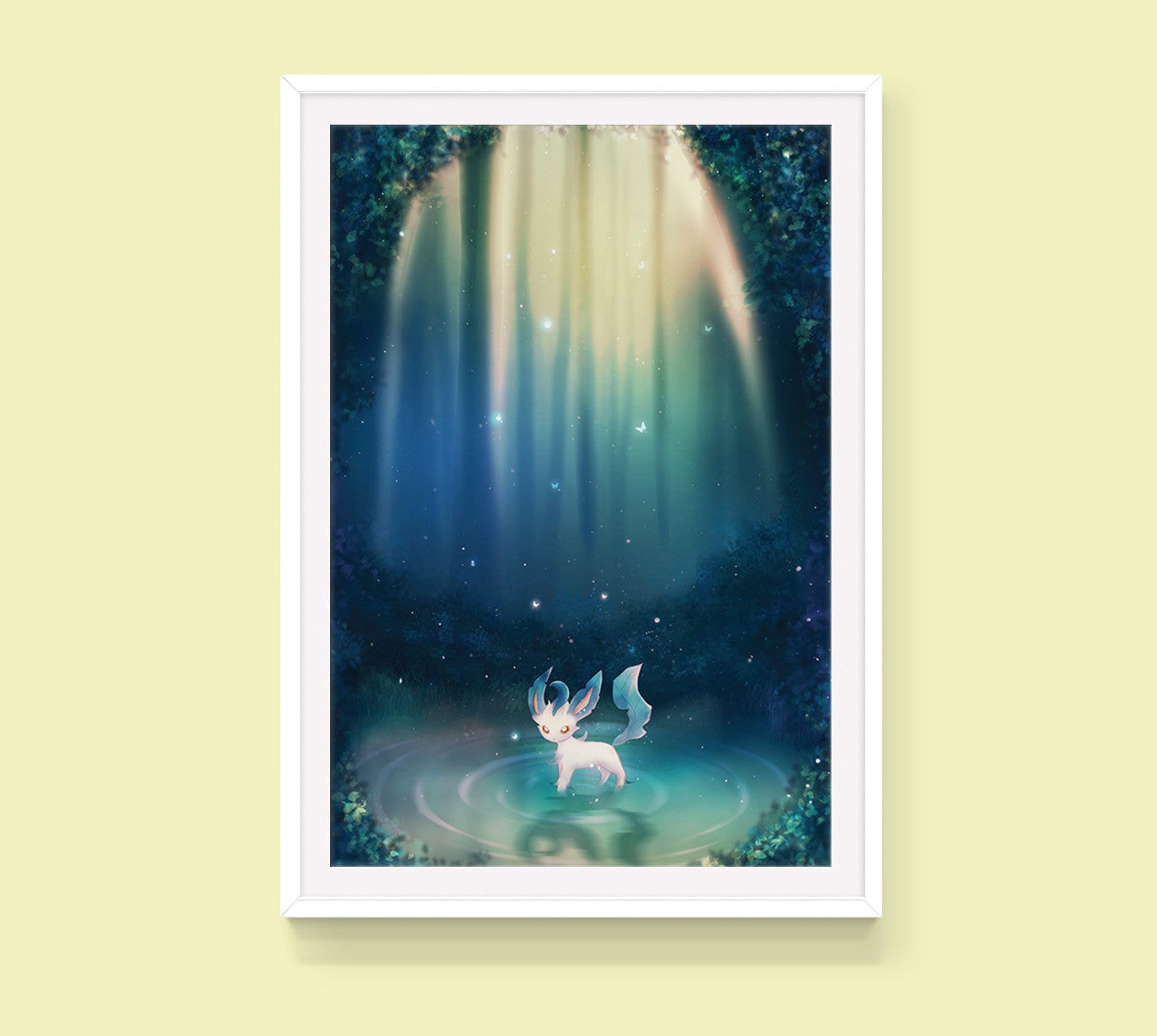 Pokémon Eevee Evolution Canvas Poster, Anime Print Japonês, Pocket