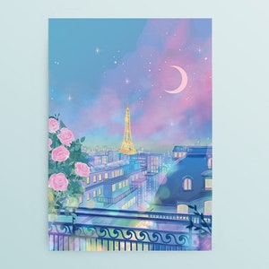 Postcard: Night in Paris