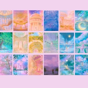 Lot de cartes postales Princesses des contes de fées