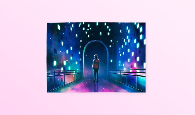 BTS Fanart Postcard Fake Love Taehyung V Postcard Bangtan Postcard BTS Fake Love Postcard BTS Postcard Fake Love Art