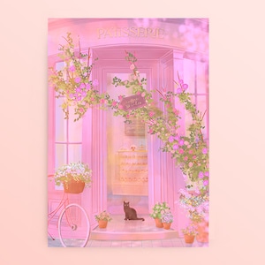 Cat Postcard: Patisserie