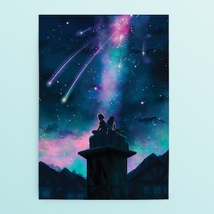 Final Fantasy 7 Postkarte: Cloud & Tifa