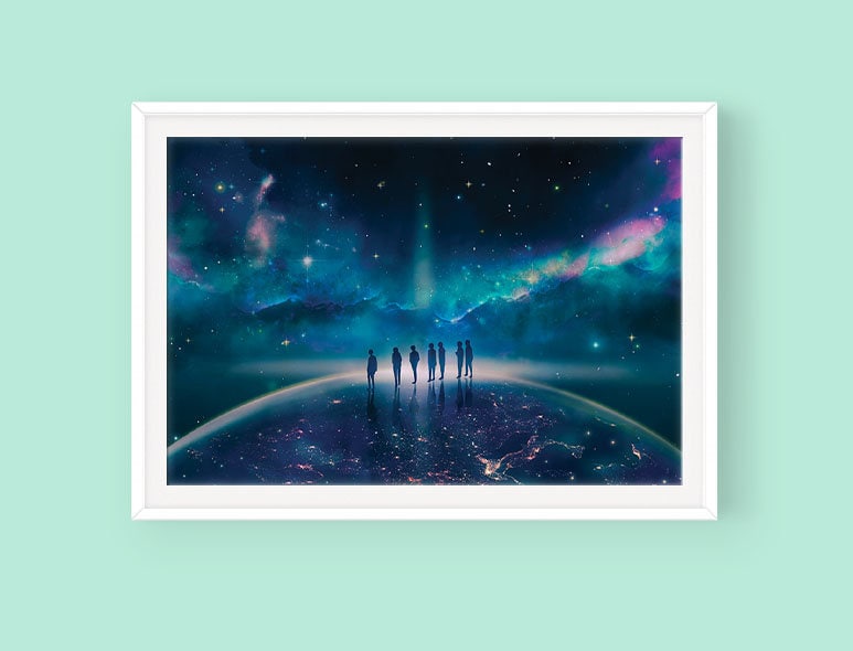 BTS World Poster: Heartbeat - Etsy