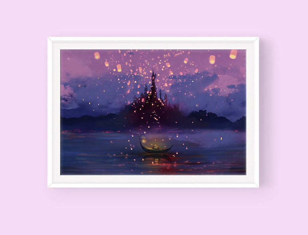 塔の上のラプンツェルのポスター：アウェイ・ウィズ・ユー - Etsy 日本