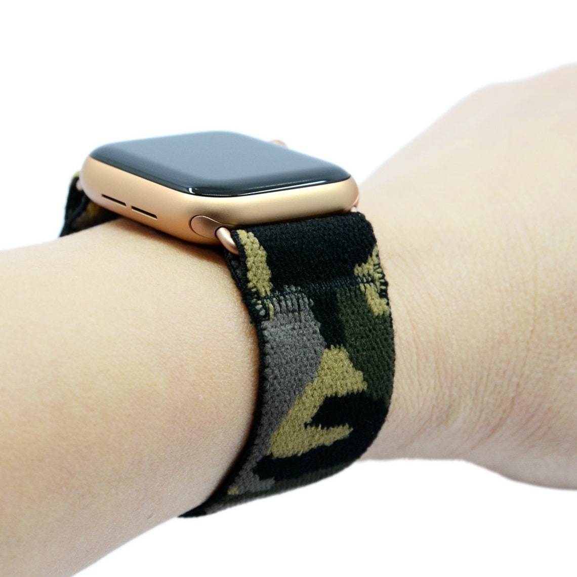 Elastic Band For Apple Watch Stretchy Apple Watch band Camo Etsy
