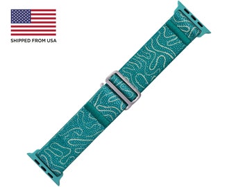 Tefeca Edge Series Stretchy Band Compatible with Apple Watch Ultra/Ultra2 / Ripple | Standard Wide for 44/45/46/49mm