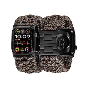 Tefeca Titan Series Paracord Band Compatible with Apple Watch (Viper 49/45/44/42mm)