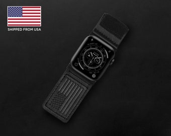 Fortitude USA Flag Band-Black Leather