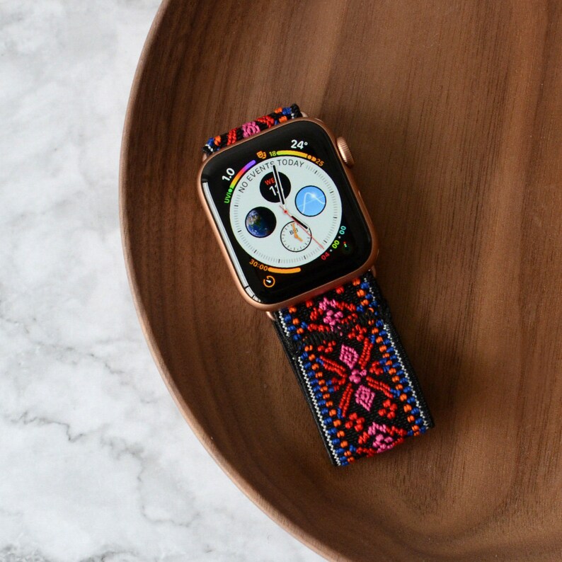 Elastic Band For Apple Watch Stretchy Apple Watch band Red Etsy