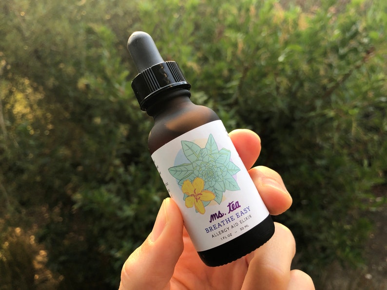 BREATHE EASY ELIXIR Mullein Elderflower Goldenrod Hyssop Etsy