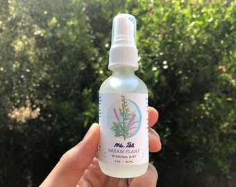 DREAM PLANT HYDROSOL ~ California Mugwort, Clary Sage, Lavender ~ Flower + Gem Essence ~ Aromatherapy Ritual Mist, Sleep & Dream Spray