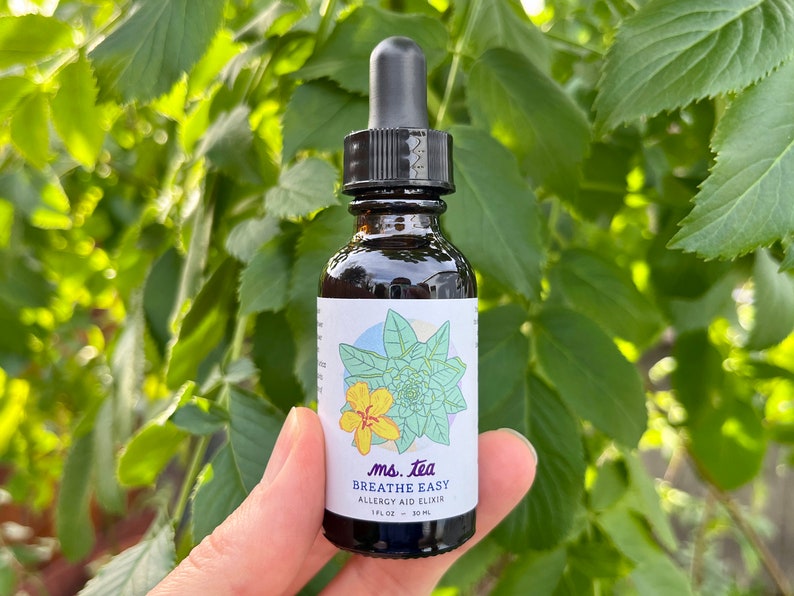 BREATHE EASY ELIXIR Mullein Elderflower Goldenrod Hyssop Etsy