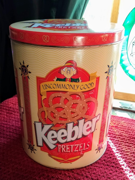 1995 Good Keebler Pretzels Tin Etsy