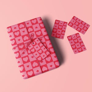 Heart wrapping paper,  heart love wrapping, Hearts Wrapping paper, Valentines wrapping paper