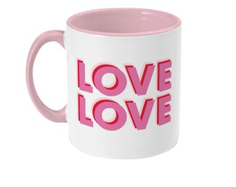 Love love mug - two toned