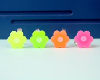 Flower power ring - Fluo colours