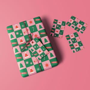 Geschenkpapier, festliches Geschenkpapier, Weihnachtsverpackung, Geschenkpapier