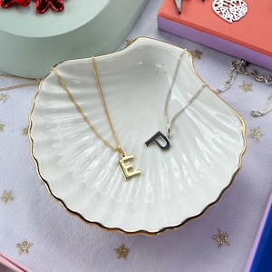 Letter necklace / Sterling silver chain /jewellery
