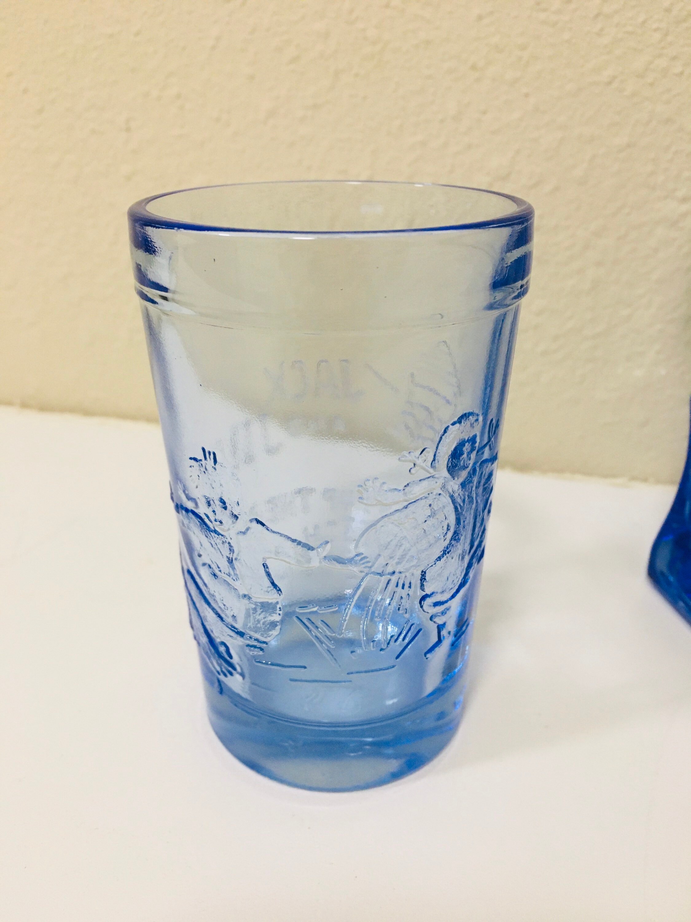 Vintage Tiara Jack and Jill Pitcher & Glass Set Vintage Etsy Hong Kong