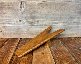 Vintage Oak Wood Boot Jack, Vintage Wooden Boot Jack, Vintage Oak Boot Jack, Vintage Farmhouse Boot Jack