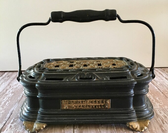 Vintage Foot Warmer Primitive Carriage Foot Warmer Cast Iron Etsy