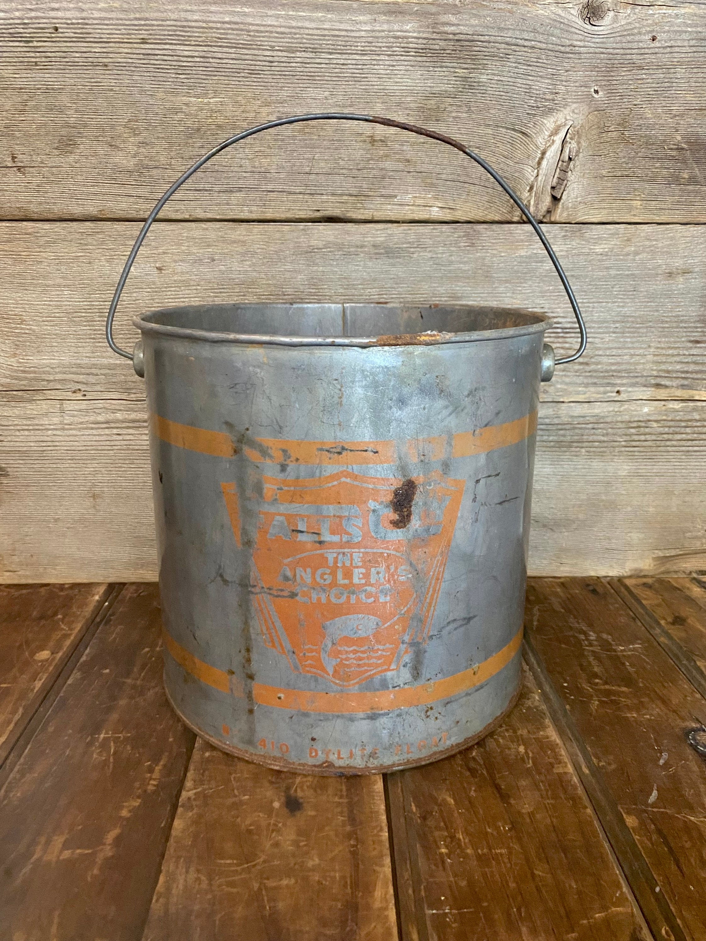 Vintage Metal Minnow Bucket Vintage Falls City Metal Minnow Etsy