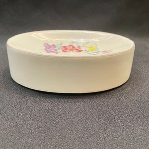Vintage Soap Dish, Vintage Flowers Soap Dish, Vintage Trinket Dish, Vintage Bone China Soap Dish, Vintage Porcelain Soap Dish