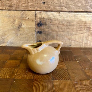 Vintage Frankoma Mini Creamer, Frankoma 553, Frankoma Ada Clay, Dessert Gold Frankoma Small Creamer, Frankoma Succulent Planter