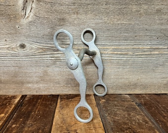 Vintage Crockett Gal Leg Horse Bit, Vintage Lady Leg Horse Bit, Vintage Aluminum Bit, Vintage Western Decor, Horse Bridle Pieces