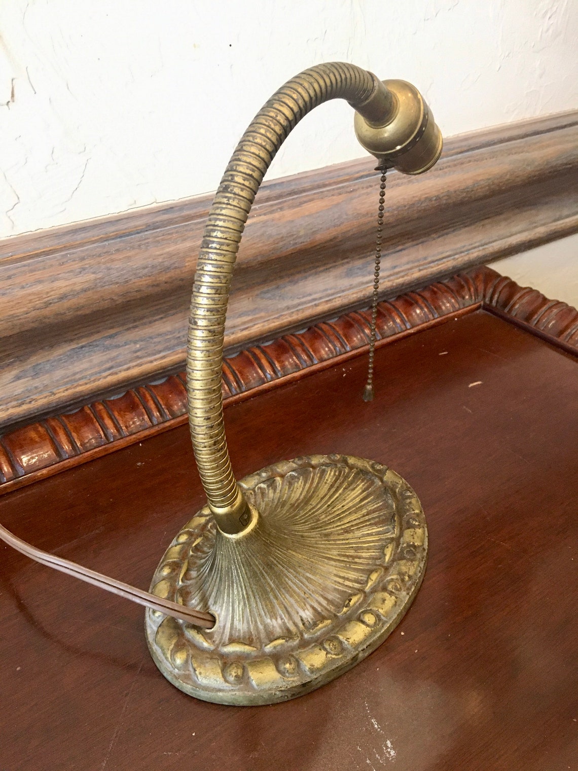 Vintage Cast Iron Gooseneck Lamp Vintage Aladdin No 50 Lamp Etsy