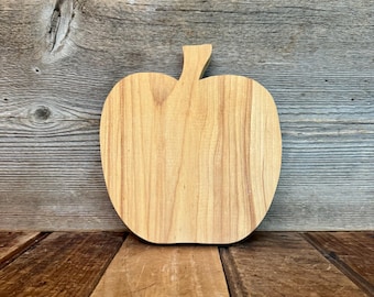 Vintage Apple Shaped Cutting Board, Vintage Wooden Apple, Vintage Apple Decor, Vintage Farmhouse Cutting Board